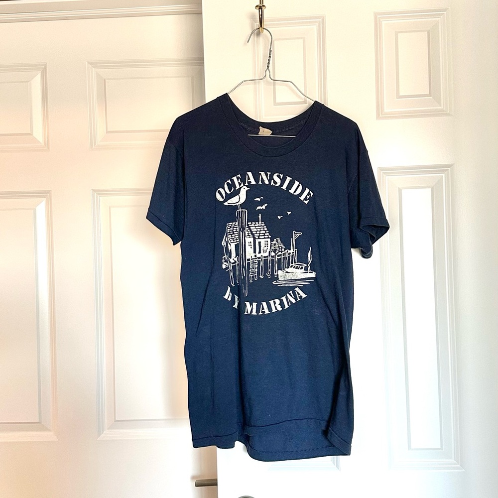 Vintage Oceanside Bay Marina Graphic Tee